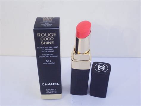 chanel 507 insoumise|Chanel Insoumise (507) Rouge Coco Shine Hydrating Sheer .